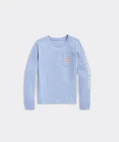 Girls' Soccer Circle Long-Sleeve Pocket Tee