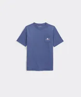 Boys' Glow-In-The-Dark Summer Camp Whale Short-Sleeve Pocket Tee