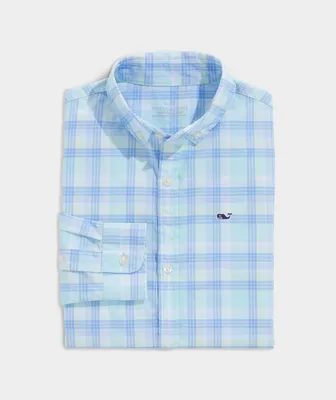 Boys' On-The-Go Nylon Plaid Shirt