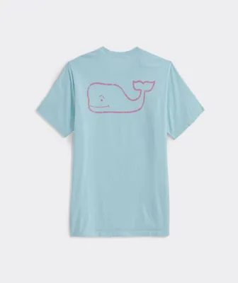 Garment-Dyed Vintage Whale Short-Sleeve Pocket Tee