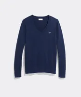 Heritage Cotton V-Neck Sweater