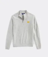 University Of Michigan Cat Cay Cashmere Quarter-Zip