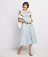 Cay Floral Smocked Midi Dress