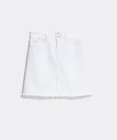 White Denim Skirt