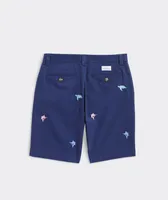 Boys' Embroidered Stretch Breaker Shorts