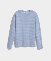 Seaspun Cashmere Striped Crew Sweater