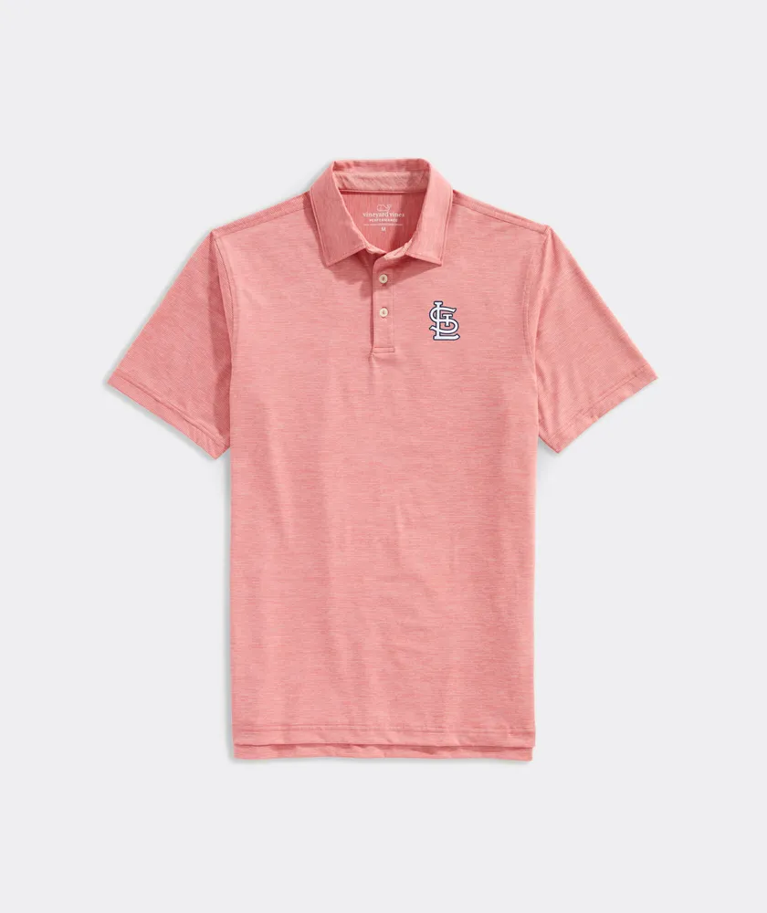 St. Louis Cardinals Destin Stripe Sankaty Polo