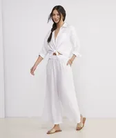 Wide Leg Linen Pant