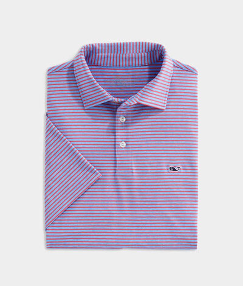 Vineyard Vines Men's Destin Stripe Sankaty Polo