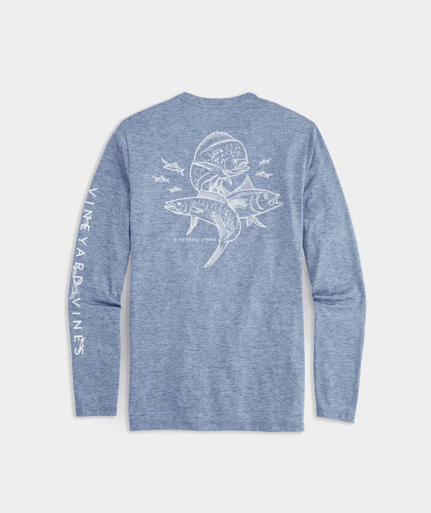 Grand Slam Long-Sleeve Harbor Performance Tee