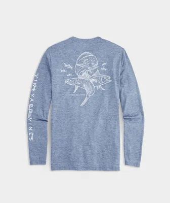 Shop Fish Hook Long-Sleeve Harbor Performance Hoodie Tee at