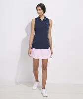 Sleeveless Solid Jersey Polo