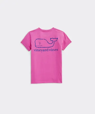 Girls' Vintage Whale Short-Sleeve Pocket Tee