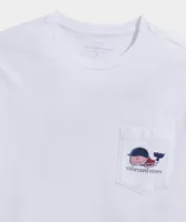 Kentucky Derby Bugle Whale Short-Sleeve Pocket Tee