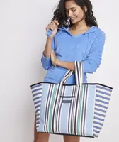 Blocked Stripe Tote