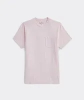 Garment-Dyed Whale Outline Short-Sleeve Pocket Tee