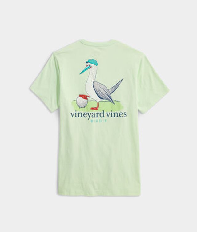 Vineyard Vines Baseball Swing Short-Sleeve Pocket T-Shirt (Blue) (Size