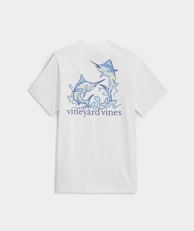 Vineyard Vines Mens Fish Hook Pocket Tee