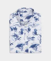 Boys' Stretch Poplin Short-Sleeve Harbour Icons Print Shirt