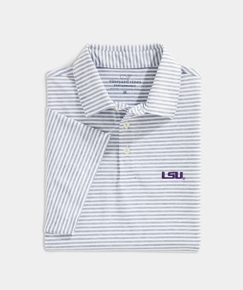 Louisiana State University Winstead Stripe Sankaty Polo