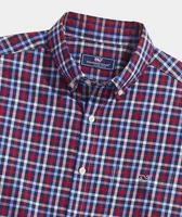 Stretch Poplin Check Shirt