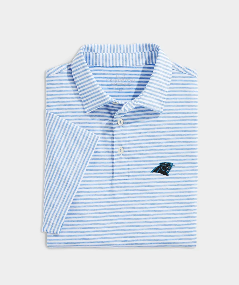 Carolina Panthers Winstead Stripe Sankaty Polo