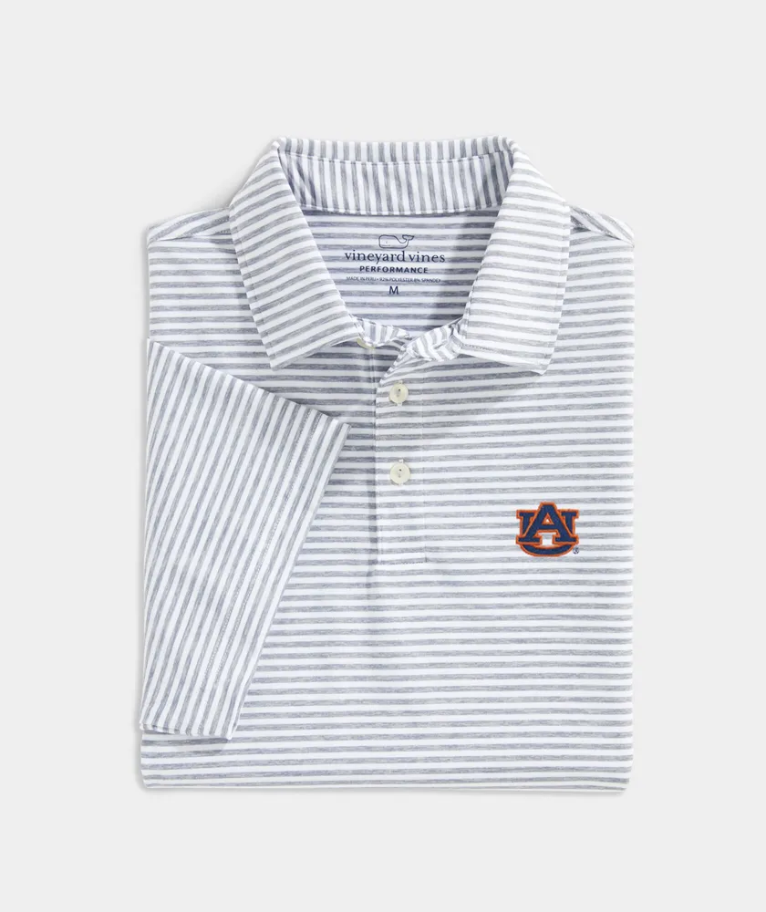 Auburn University Winstead Stripe Sankaty Polo