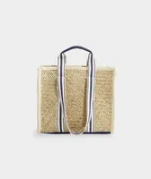 Structured Straw Tote