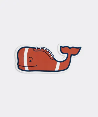 Football Whale Sticker