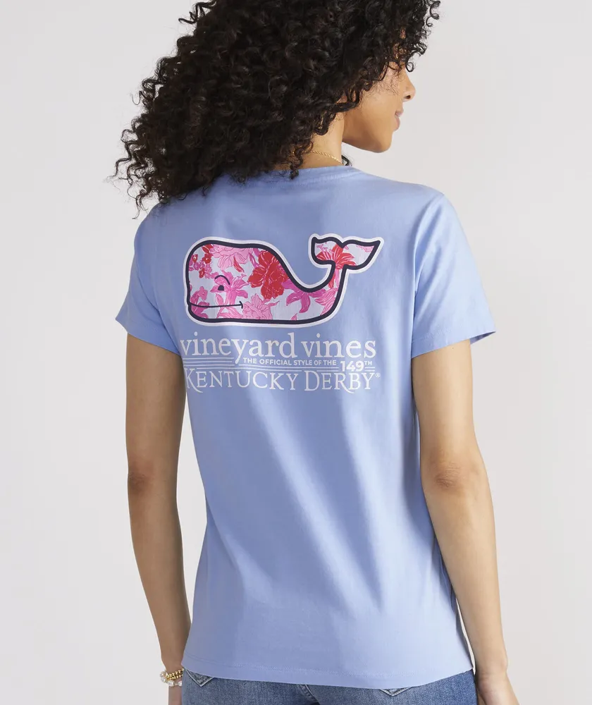 Shop Kentucky Derby Red, White & Blue Patchwork Whale Short-Sleeve