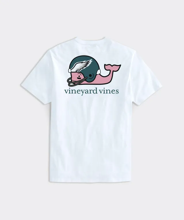 Vineyard Vines Graduation Whale Short Sleeve Pocket Tee in White