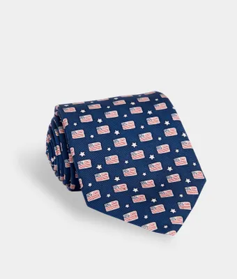 Flags & Stars Tie