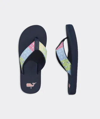 Classic Patchwork Flip Flops