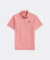 Atlanta Braves Destin Stripe Sankaty Polo