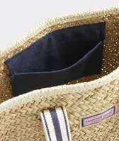 Structured Straw Tote