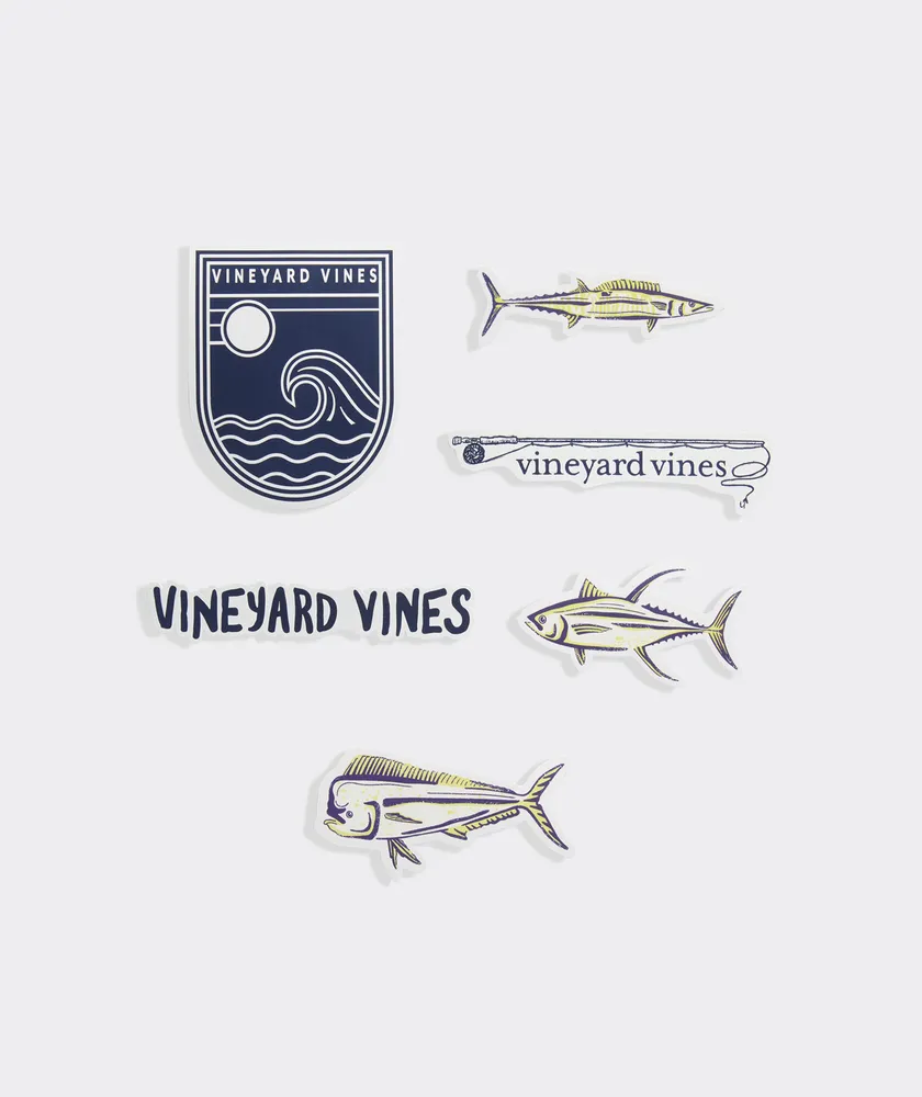 Vineyard Vines Fishing Sticker Pack