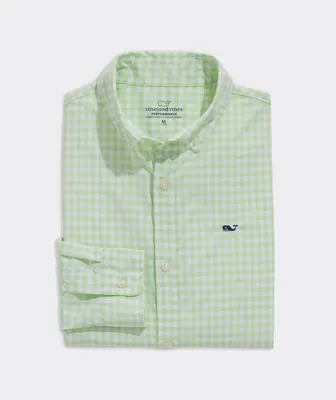 Boys' On-The-Go Lightweight Gingham Shirt