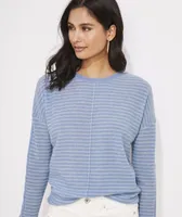 Seaspun Cashmere Striped Crew Sweater