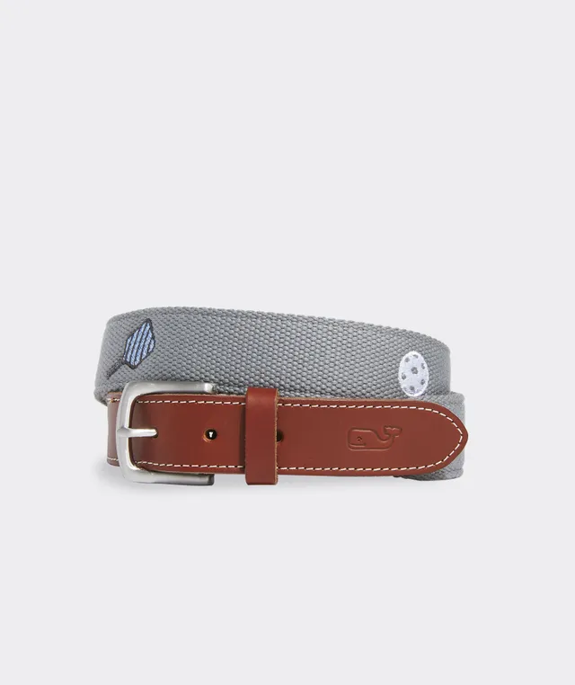 Vineyard Vines Golf Greens Canvas Club Belt for Men