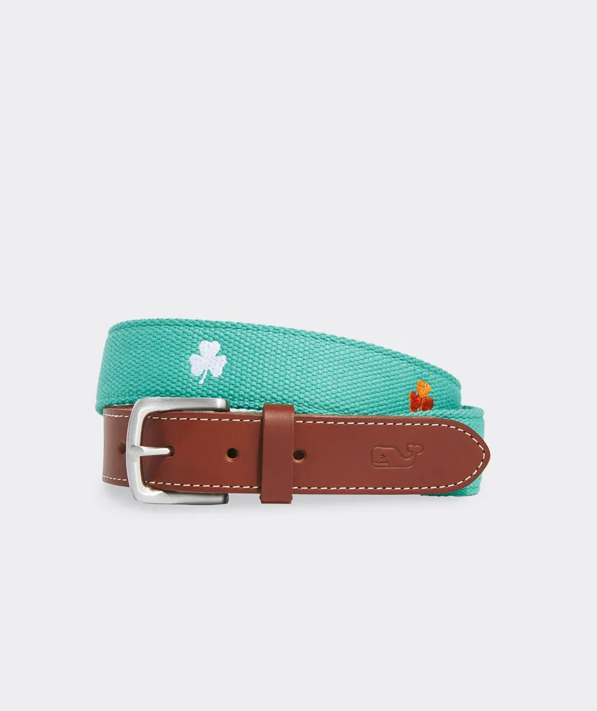 Vineyard Vines Golf Greens Canvas Club Belt for Men