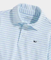 Boys' Tri-Color Bradley Stripe Sankaty Polo