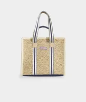 Structured Straw Tote