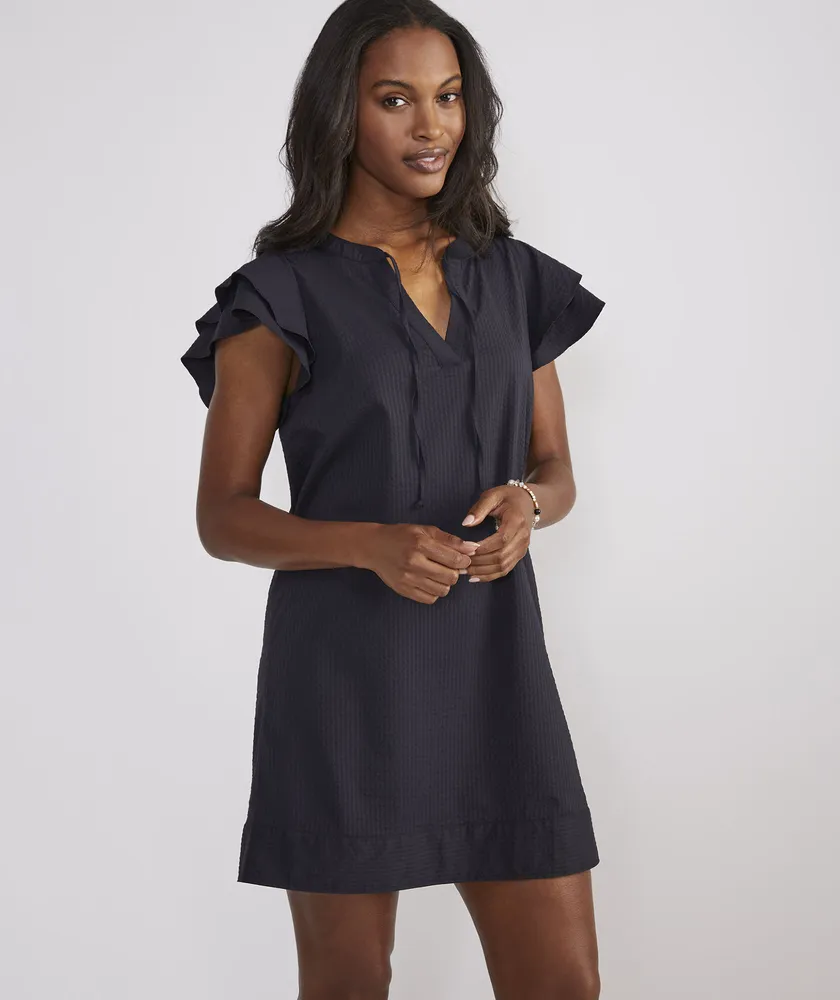 Harbor Seersucker Vineyard Tunic Dress