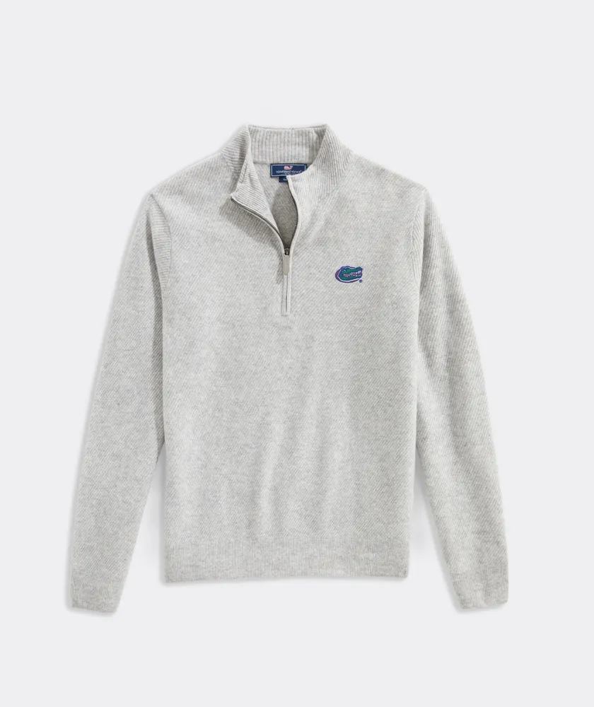 University Of Florida Cat Cay Cashmere Quarter-Zip