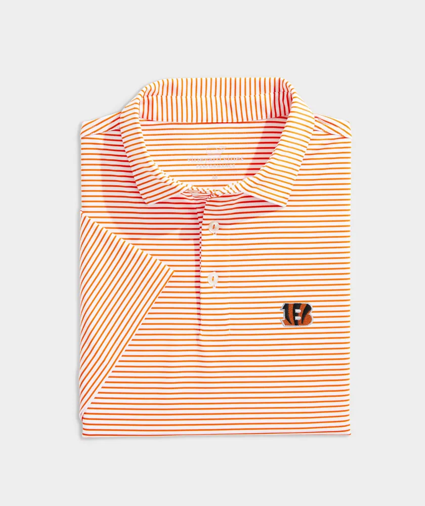 Cincinnati Bengals Bradley Stripe Sankaty Polo