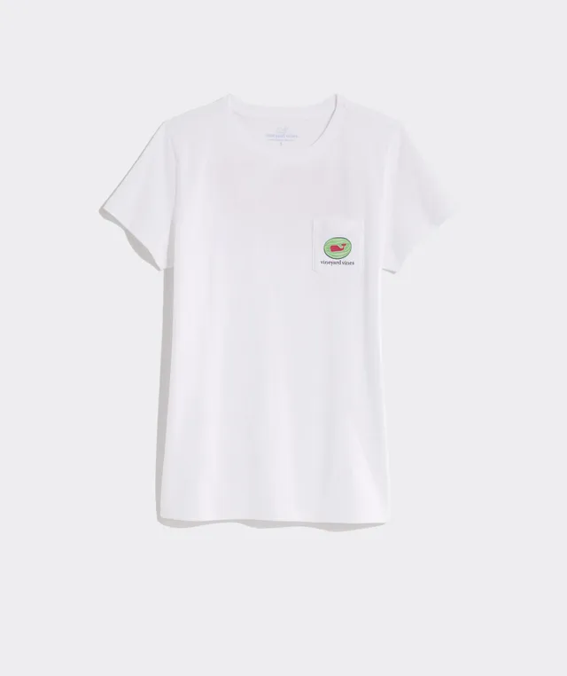 vineyard vines Women's Margarita Logo Box Short-Sleeve Pocket Tee