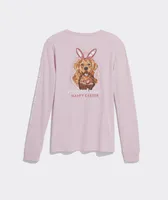 Easter Dog Long-Sleeve Pocket Tee