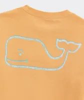 Boys' Garment-Dyed Vintage Whale Long-Sleeve Pocket Tee