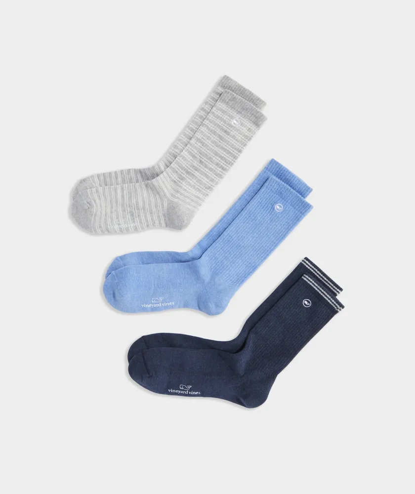 Micro Stripe Athletic Golf Sock 3-Pack