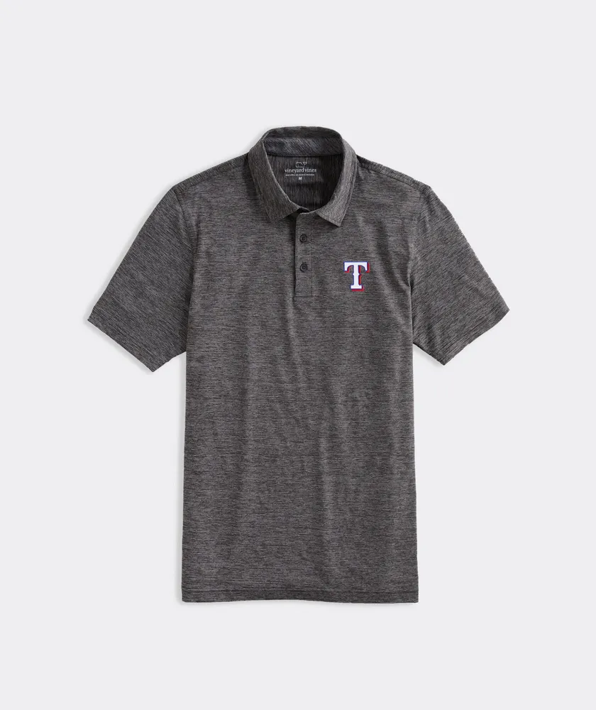 Shop Atlanta Braves Destin Stripe Sankaty Polo at vineyard vines